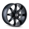 ION Type 181 20x12 / 5x127 BP / -44mm Offset / 87mm Hub Satin Black/Milled Spokes Wheel