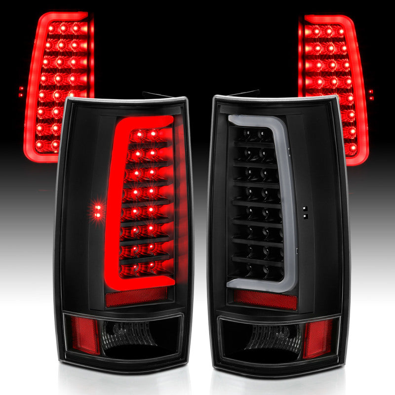 ANZO 311321 LED Taillight Plank Style Black w/Clear Lens for 2007-2014 Chevy Tahoe