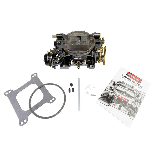1906-BP Edelbrock AVS2 650 CFM Carburetor #1906-BP Electric Choke, Black Plasma Finish