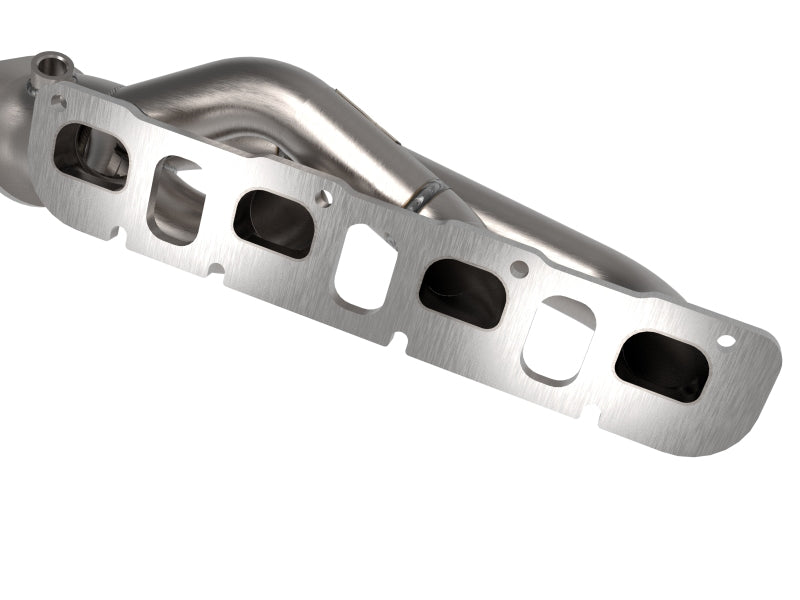 aFe Twisted Steel Header for Jeep Wrangler 392 (2021-2025) – 1-7/8 Inch to 2-3/4 Inch 304 Stainless Steel with Raw Finish