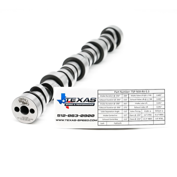 Texas Speed TSP RV NSR (No Springs Required) GM LS Truck Camshaft 4.8L 5.3L