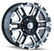 ION Type 179 17x8 / 7x150 BP / 10mm Offset / 87mm Hub Black/Machined Wheel