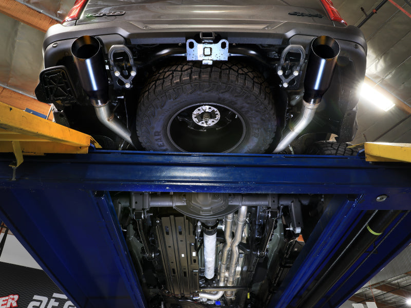 aFe Vulcan Series 3-Inch to 3.5-Inch Stainless Steel Cat-Back Exhaust System with Black Tips for Dodge RAM 1500 2025