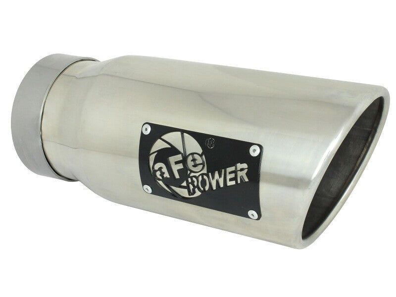 aFe Large Bore-HD 3-inch 409 Stainless Steel DPF-Back Exhaust System with Polished Tips for Ram 1500 2020-2021 V6-3.0L