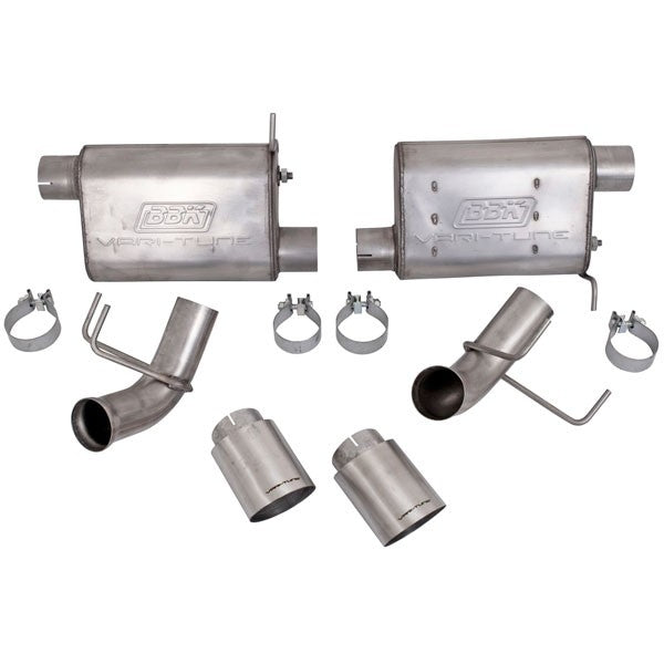BBK 41015 Varitune Axle Back Exhaust Kit Stainless for 2011-2014 Ford Mustang GT 5.0L