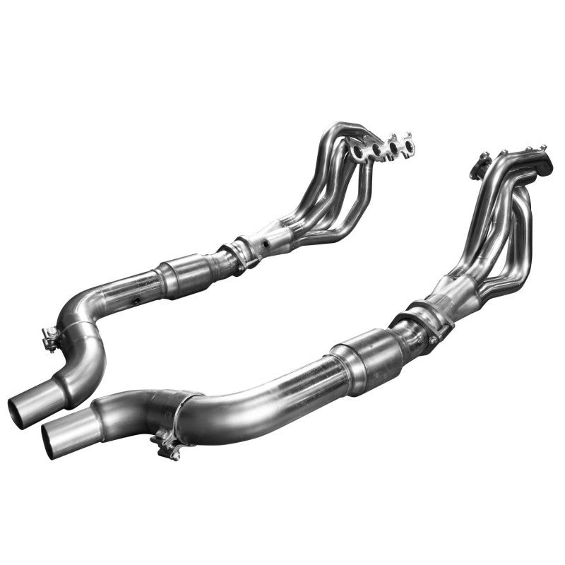Kooks Headers 1151H631 Stainless Steel Headers for 2015-2023 Ford Mustang 5.0L 4V with Green Catted OEM Connection Pipes