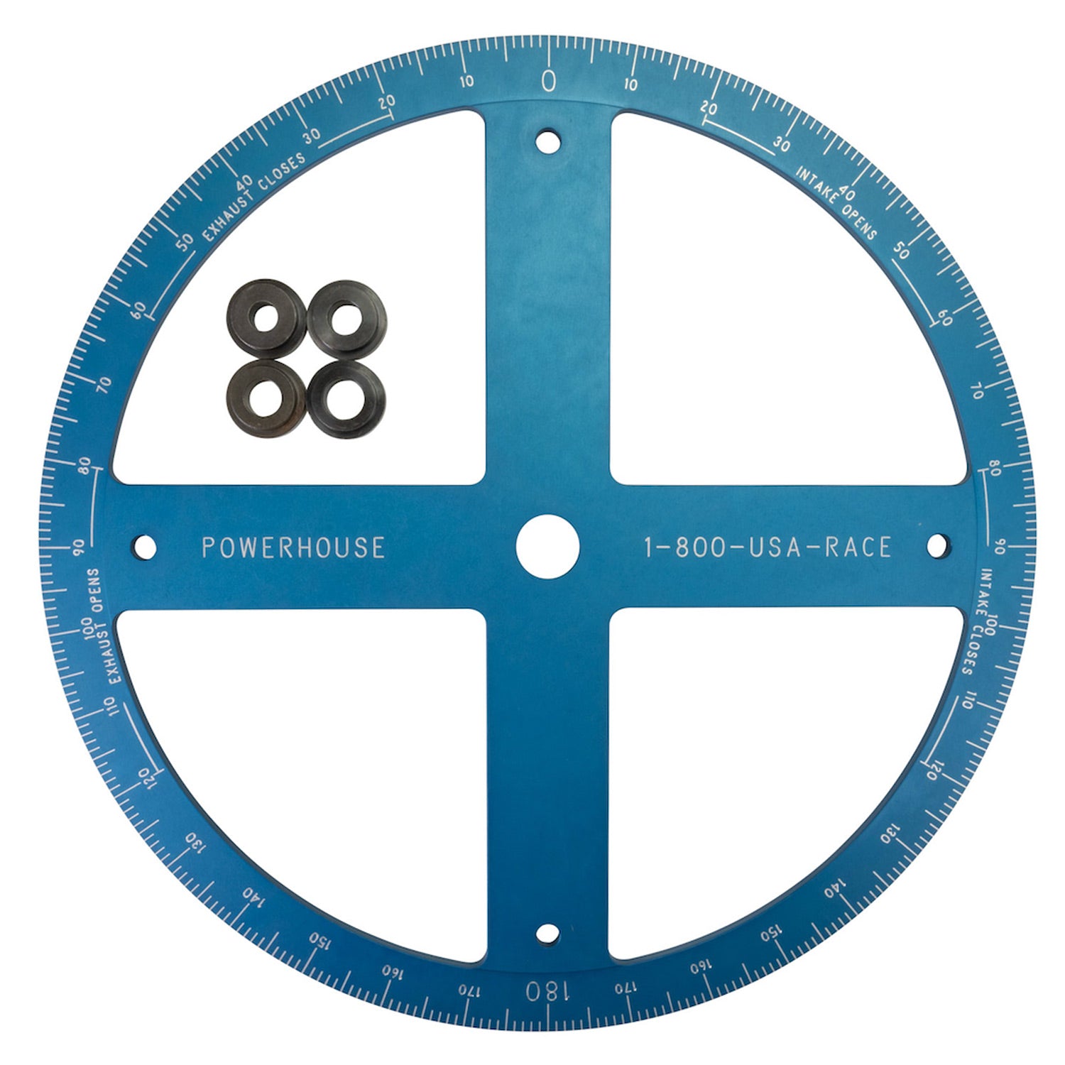 Powerhouse 4791-1 Professional 16" Diameter Machined Aluminum Camshaft Degree Wheel