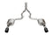 Corsa 24 Ford MustangGT Xtreme Cat-Back Ex.Sys 3.0in Dual Rear Exit w/4.5in Blk PVD StraightCut Tip