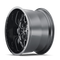 Mayhem 8107 Cogent 20x10 / 5x127 BP / -19mm Offset / 87.1mm Hub Black w/ Milled Spokes Wheel
