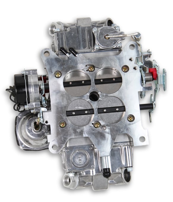 Brawler BR-67256 4150 670 CFM Diecast Carburetor - Vacuum Secondaries - Shiny - Gasoline - Electric Choke