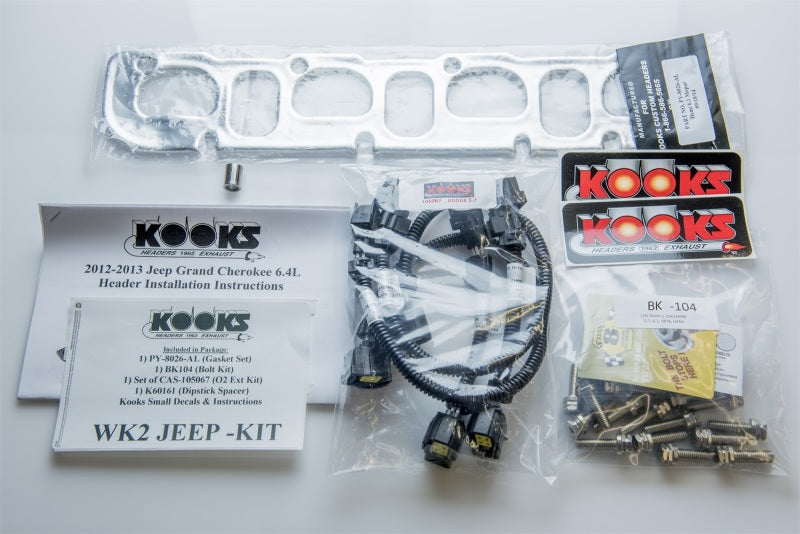 Kooks Headers and Exhaust 3410H431 Long Tube Headers and Green Catted Connection Pipes for Jeep Grand Cherokee SRT8 and Durango SRT