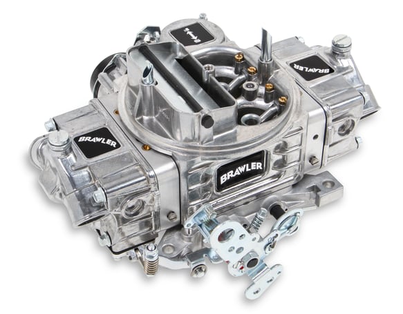 Brawler BR-67256 4150 670 CFM Diecast Carburetor - Vacuum Secondaries - Shiny - Gasoline - Electric Choke