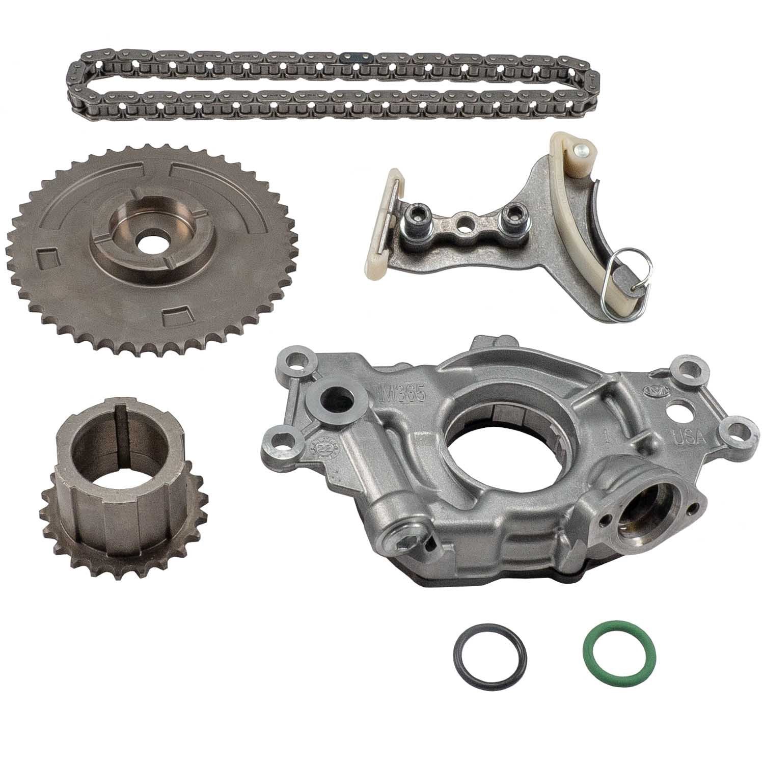 Melling TOPK-1003 Timing Kit w/Stock Replacement Oil Pump for 2007-2017 GM Gen IV 5.3L 6.0L 6.2L Single-Bolt Cam Engines