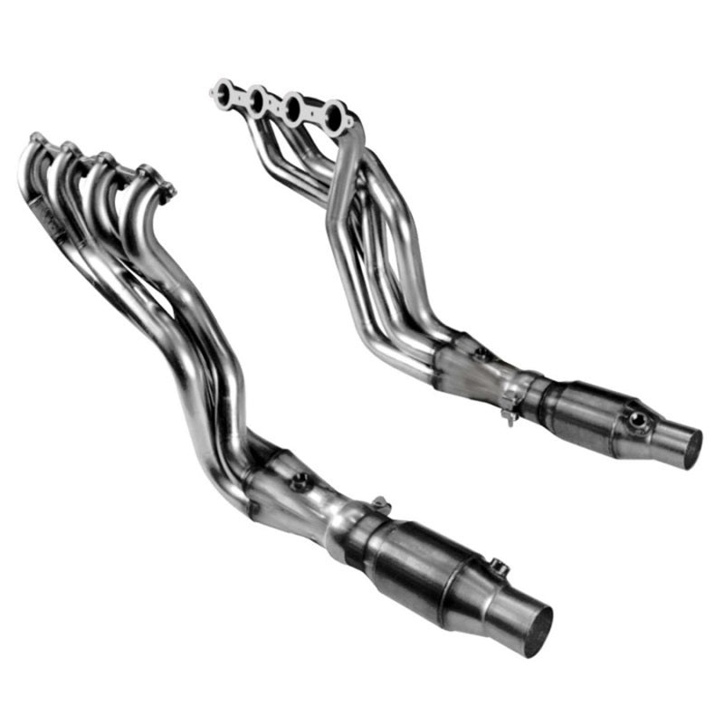 Kooks Headers 2250H430 Stainless Steel Long Tube Headers for 2010-2015 Chevrolet Camaro SS LS3/L99/6.2L with Green Catted Connection Pipes