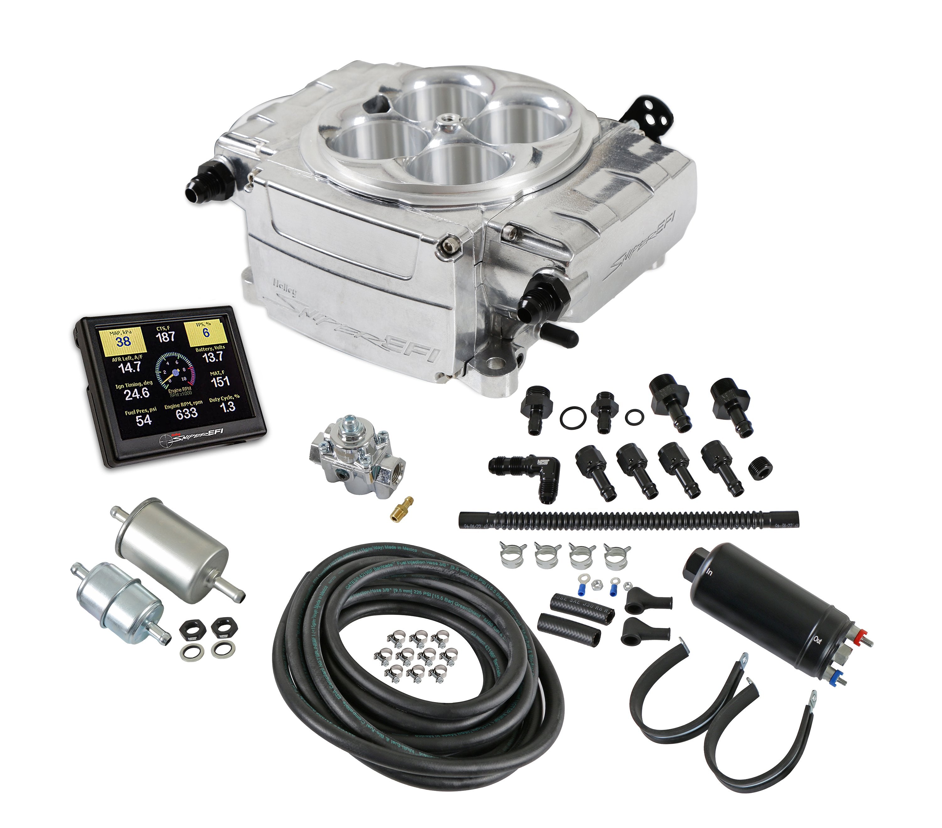 Holley 550-510-3XK Sniper 2 EFI Master Kit , POLISHED