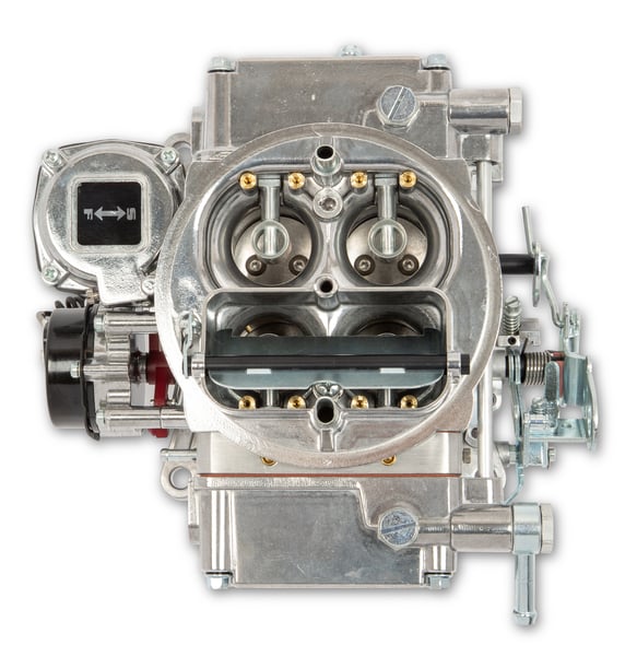 Brawler BR-67270 4160 600 CFM Diecast Carburetor - Vacuum Secondaries - Shiny - Gasoline - Electric Choke