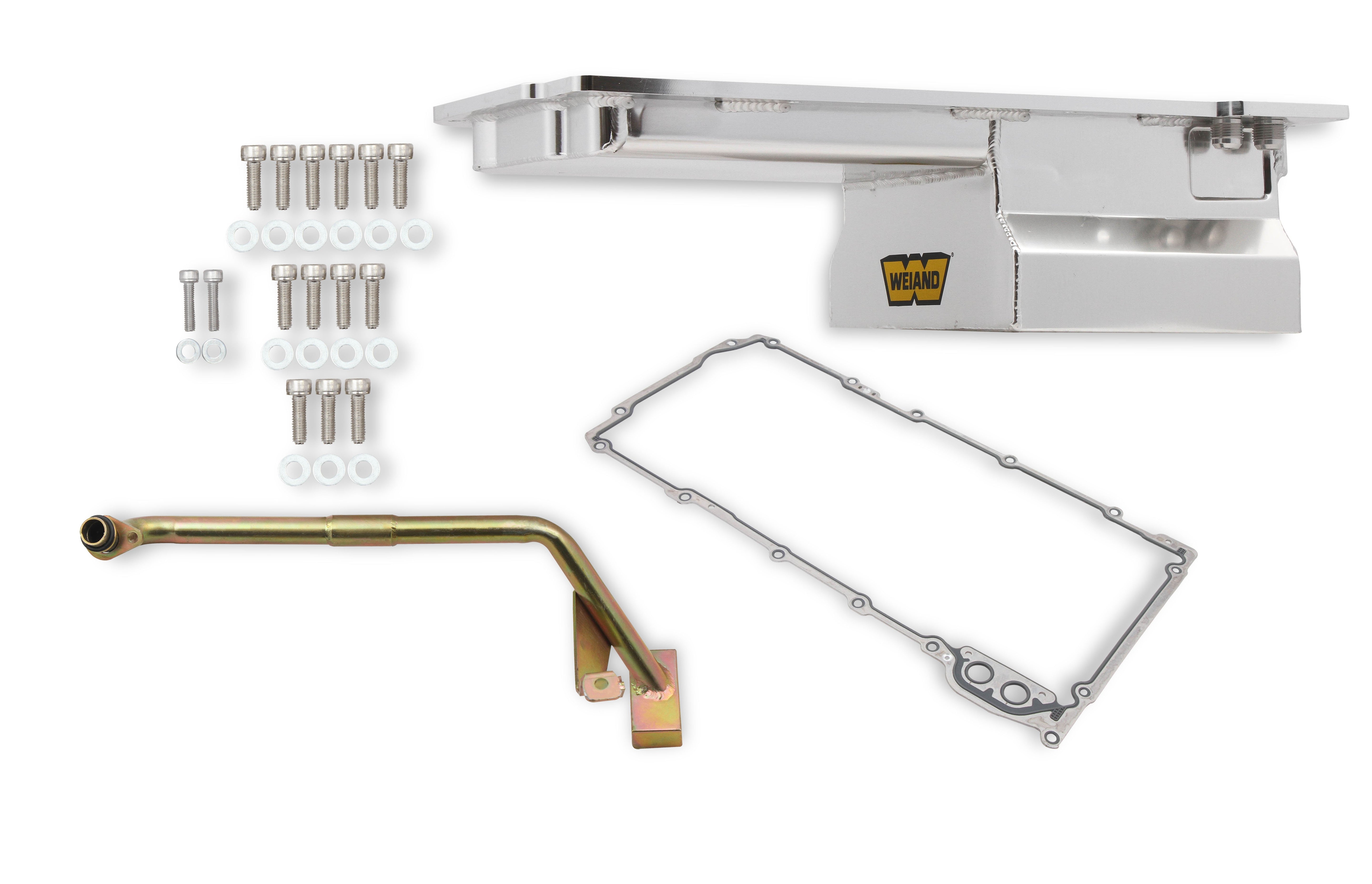 Weiand 5045WND Rear Sump Oil Pan Kit for GM LS1/2/6 & LQ9