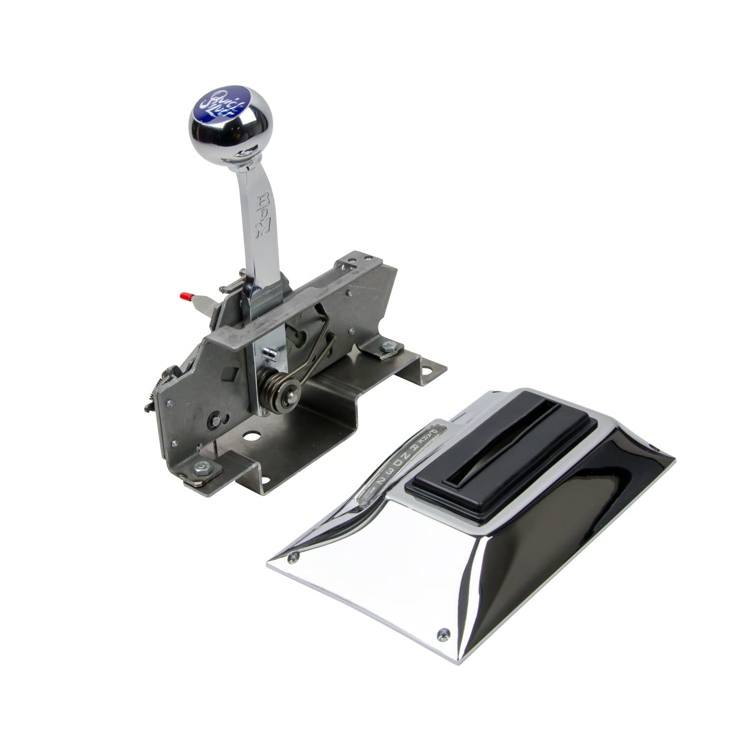 B&M 81025 Automatic Ratchet Shifter - QuickSilver Console for 1968-69 Chevy Camaro with Factory Console