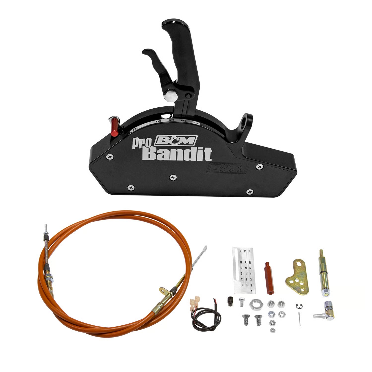 B&M 81112 Automatic Gated Shifter - Stealth Pro Bandit Race - Universal 2, 3, & 4-speed Compatible Shifter