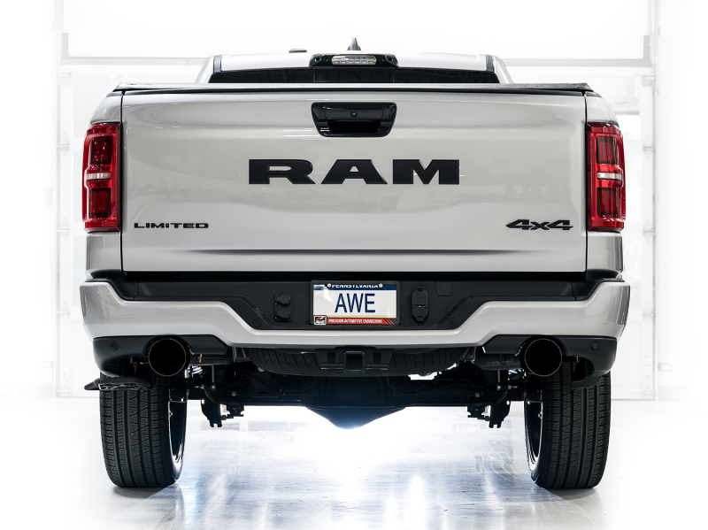 AWE Tuning 0FG Catback Touring Exhaust System for 2025+ RAM 1500 3.0TT with Diamond Black Tips
