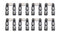SBC Solid Roller Lifter Set .842 .180 Offset Int