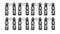SBC Solid Roller Lifter Set .842 .180 Offset Int
