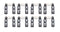 SBF Solid Roller Lifter -Set .874  On-Center