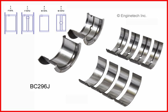 Falcon Classic Engine Rering Kit For Chevy 327 350 (1968-1979) - Moly Rings, Rod & Main Bearings, Gaskets