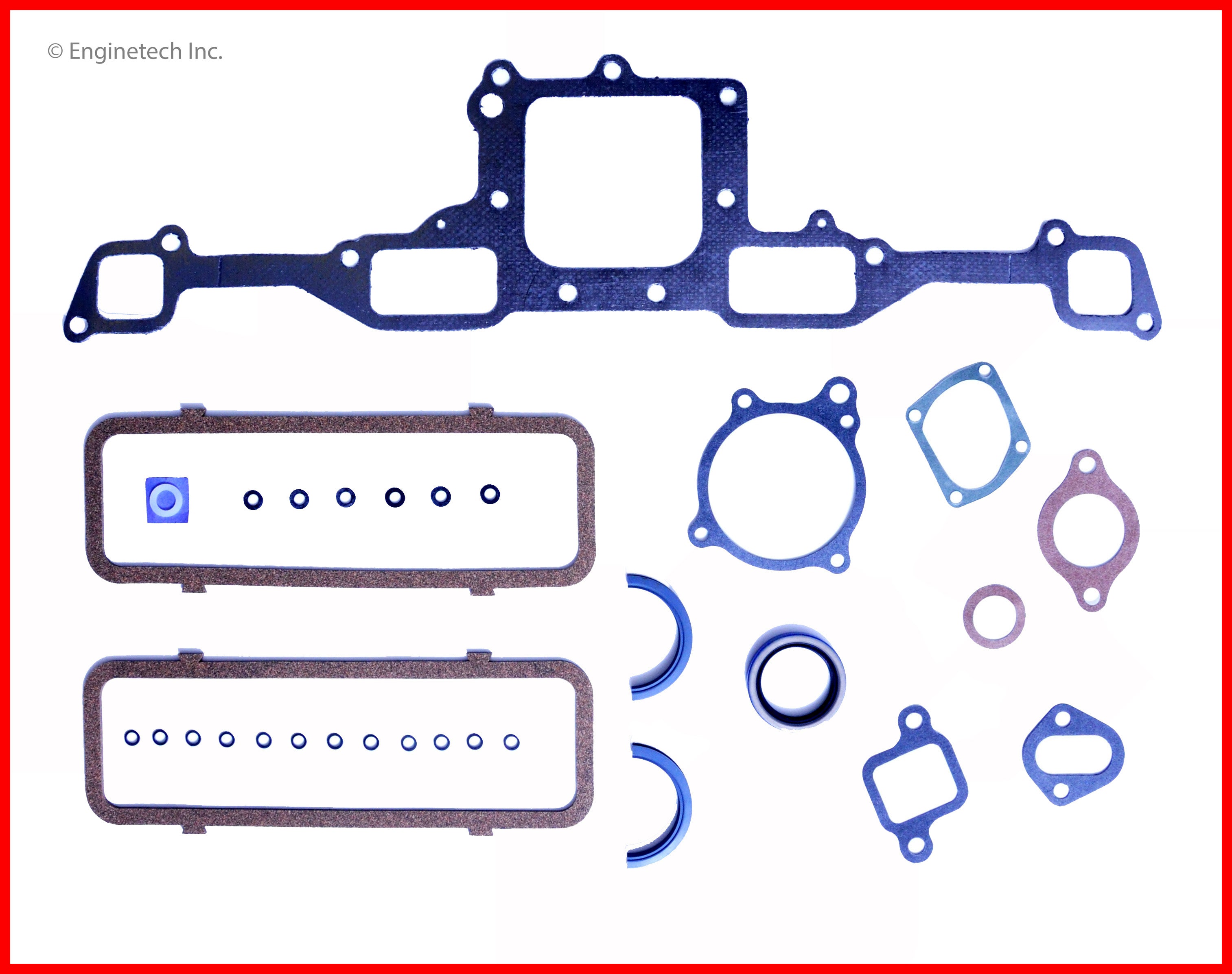 Enginetech RCC250D Engine Rebuild Kit for 1975-1984 Chevrolet 4.1L 250 OHV L6