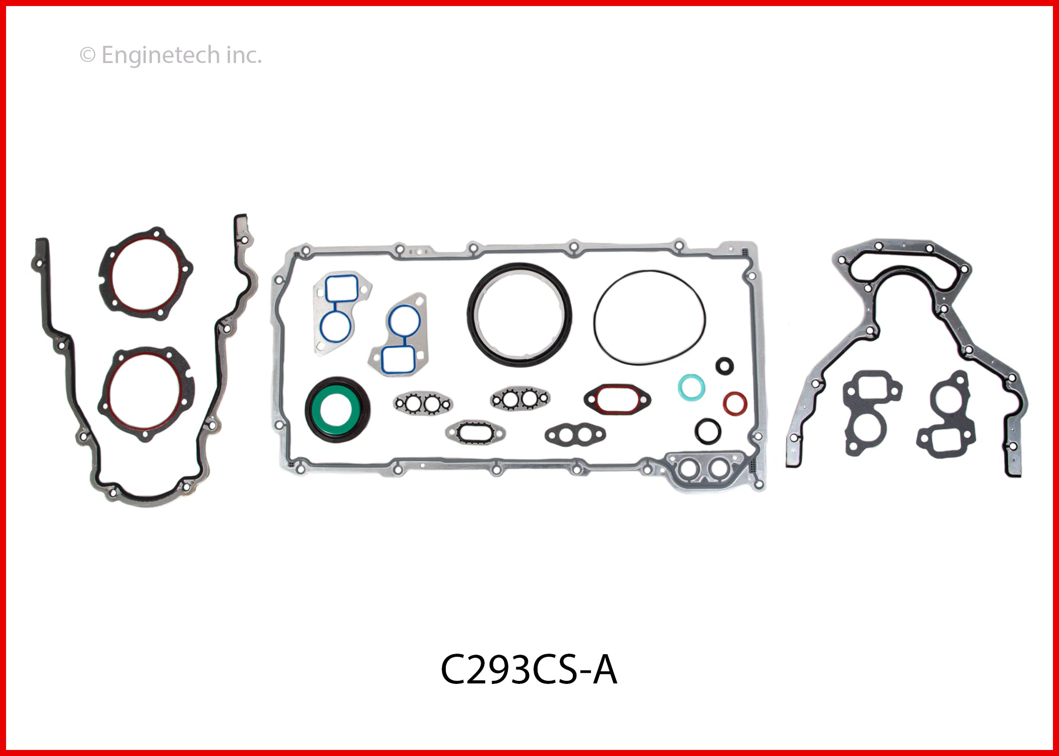Enginetech RMC364CP ReRing Overhaul Kit for 2006-2007 Chevrolet Gen III 6.0L VIN "U"