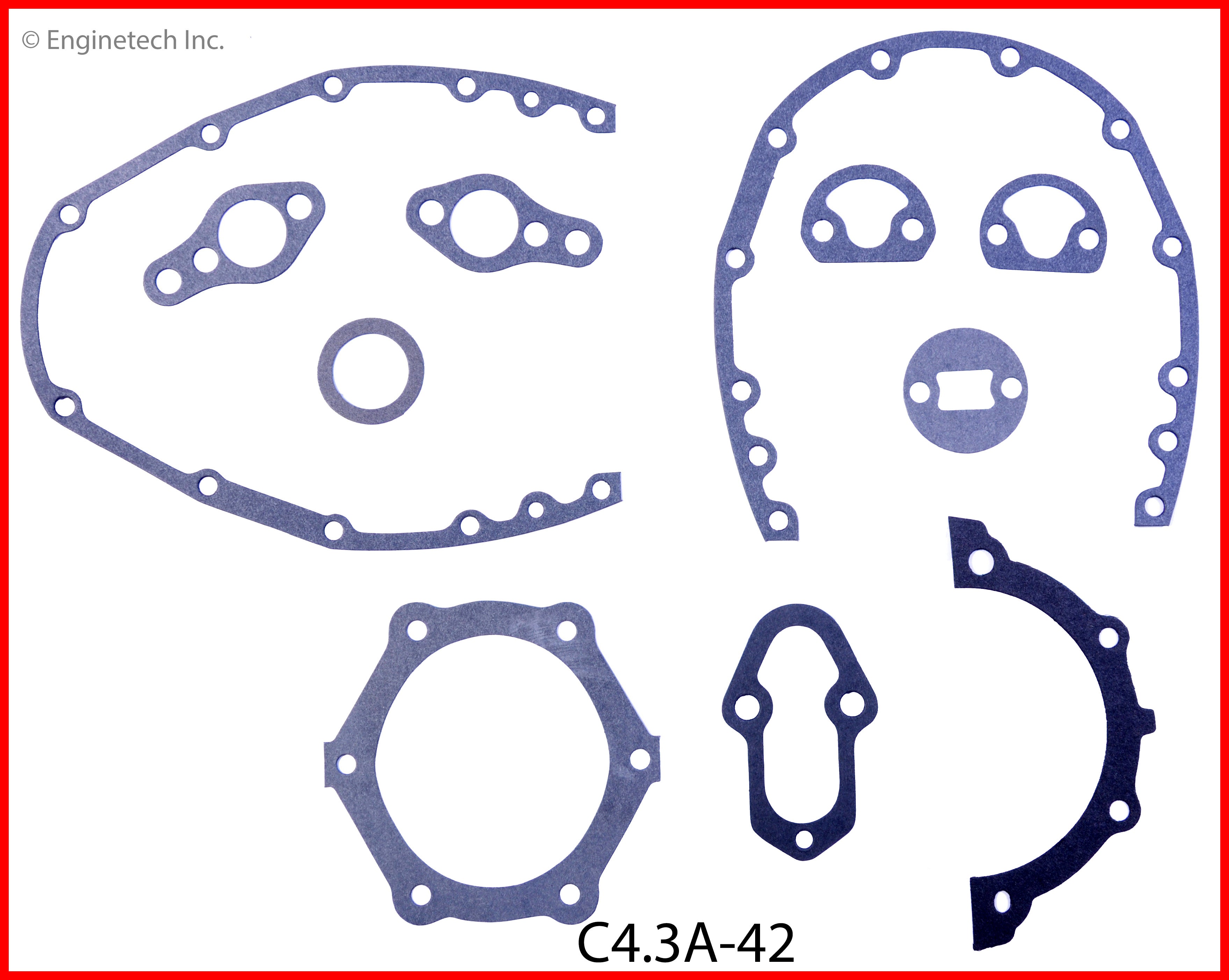 Enginetech RMC262D Engine ReRing Overhaul Kit for 1994 Chevrolet 4.3L V6 Z79 ZR9