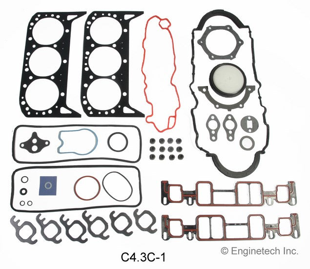 Enginetech RCC262TP Engine Rebuild Kit for 1999-2006 GM Truck 4.3L 262 Vin "W,X" w/ Balance Shaft and Roller Timing Chain