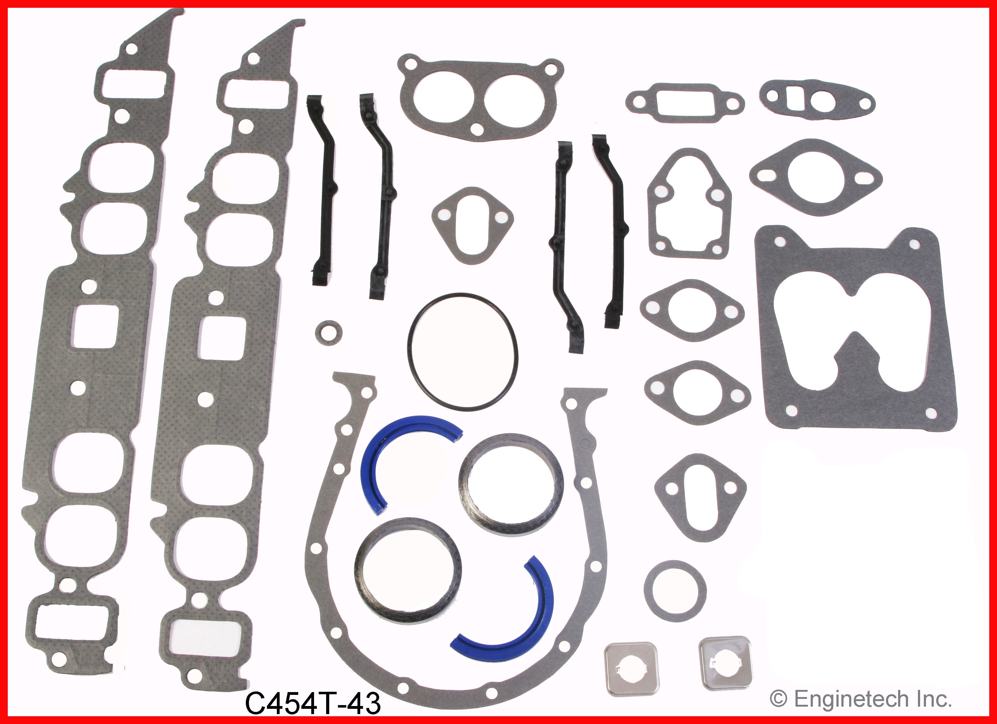 Enginetech RCC454CP Engine Rebuild Kit for 1984-1990 Chevrolet BBC 7.4L 454 Truck