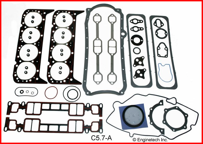 Enginetech RMC350DP Engine ReRing Overhaul Kit for 1996-2002 Chevrolet SBC 350 5.7L Vortec