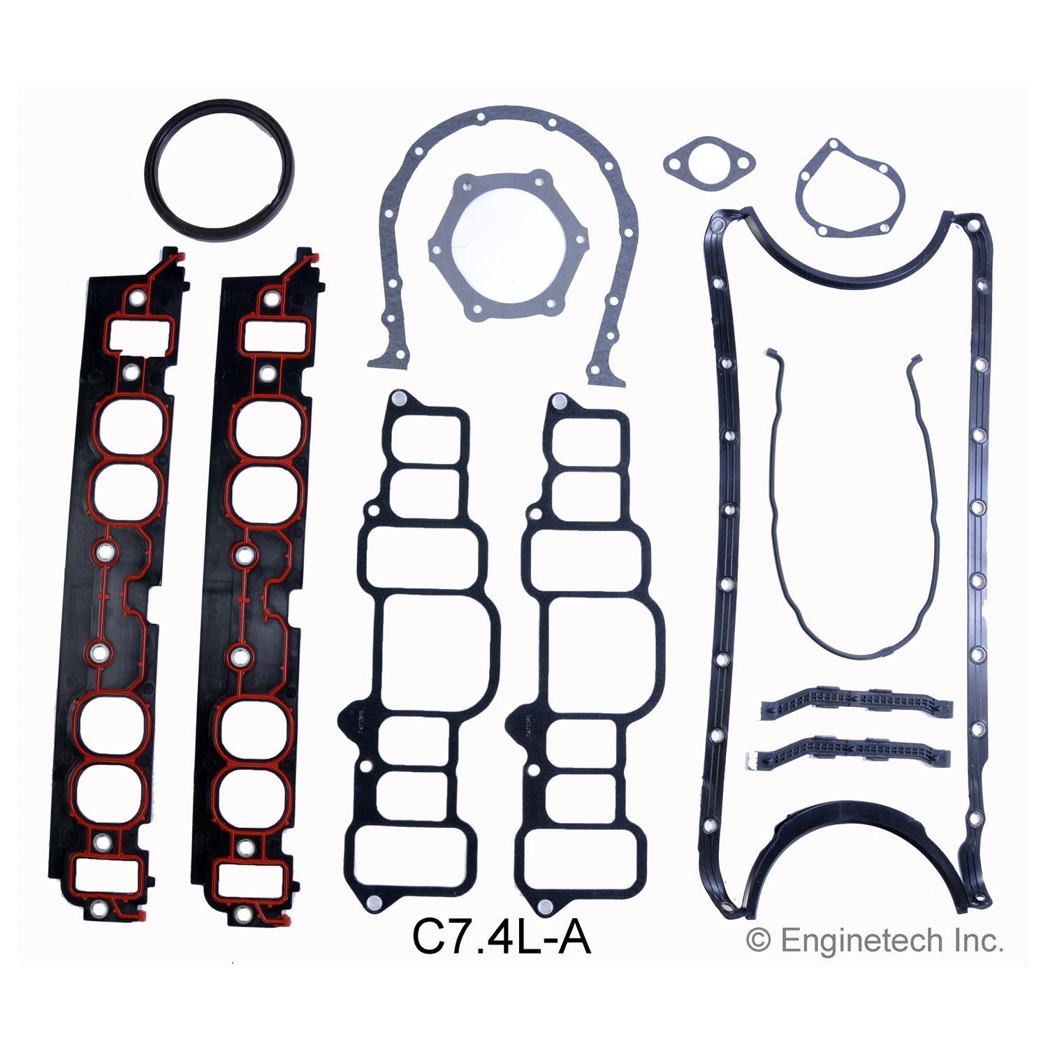 Enginetech RCC454GP Engine Rebuild Kit for 1999 2000 Chevrolet BBC 7.4L 454 V8 VIN "J"
