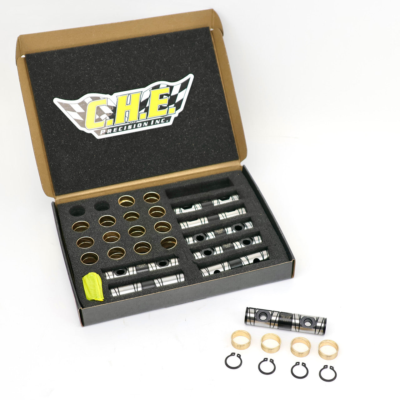 CHE Precision CHE-3770-SM Shaft Mount LS Trunnion Kit for Rectangle Port GM Gen IV LS3 6.0L 6.2L