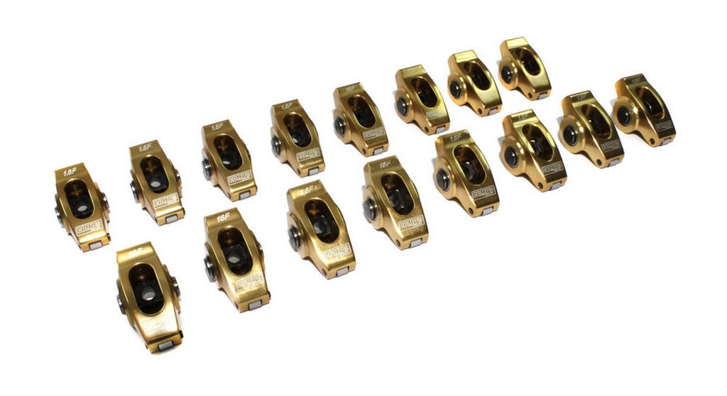 Comp Cams 19044-16 Ultra Gold Rocker Arms - 1.6 Ratio 7/16 Stud for Fo ...