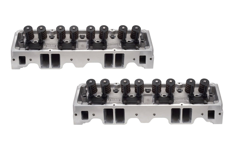 Edelbrock 5089 Chevy SBC E-Street Cylinder Heads - 2.02/1.60 S/P