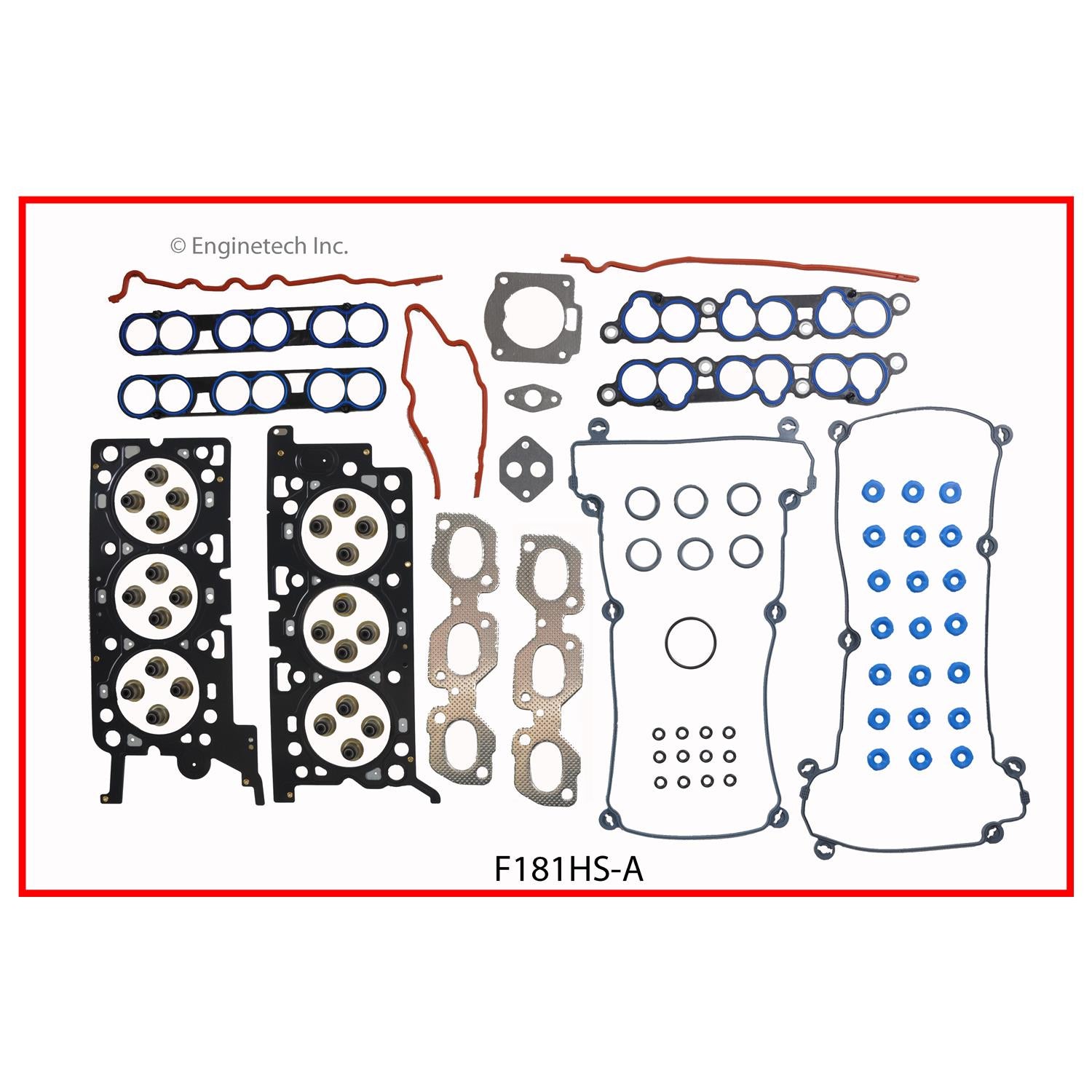 Enginetech RCF181P Engine Rebuild Kit for 1996 Ford 3.0L DOHC V6