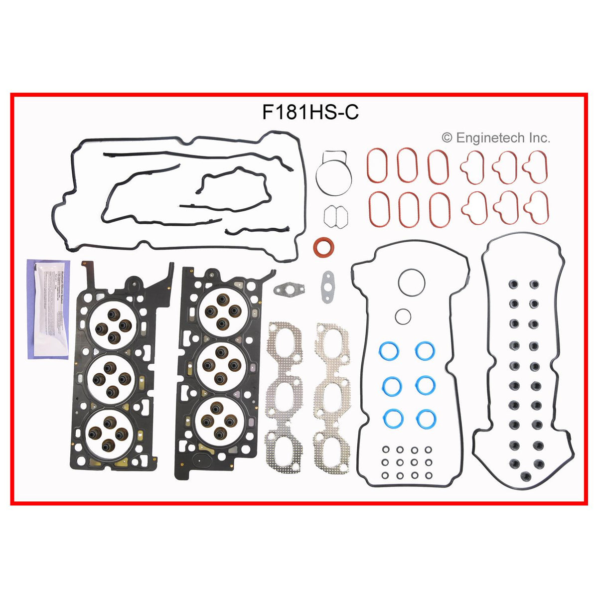 Enginetech RCF181CP Engine Rebuild Kit for 2000-2002 Ford 3.0L DOHC Duratec V6