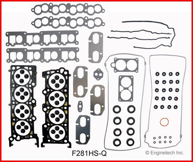 Enginetech RMF281TP Engine ReRing Overhaul Kit for 1993-1997 Ford 4.6L DOHC 32V