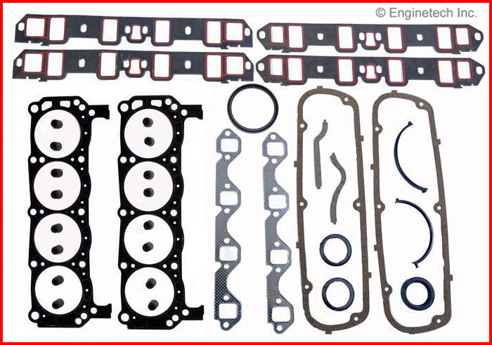 Enginetech RMF302B ReRingOverhaul Kit for 1983-1986 Ford SBF 5.0L 302