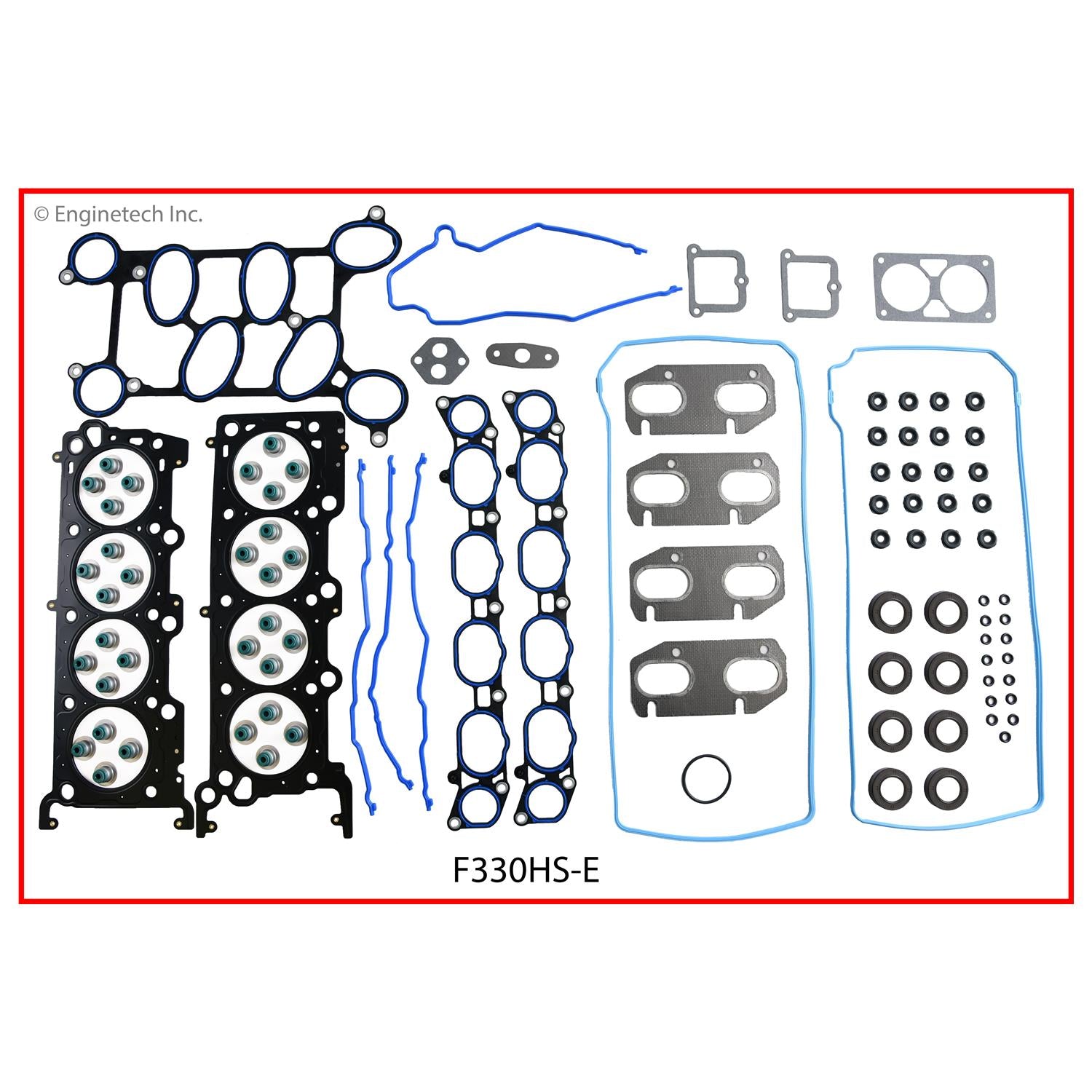 Enginetech RMF330KP ReRing Overhaul Kit for 1999-2004 Ford 5.4L DOHC 32V