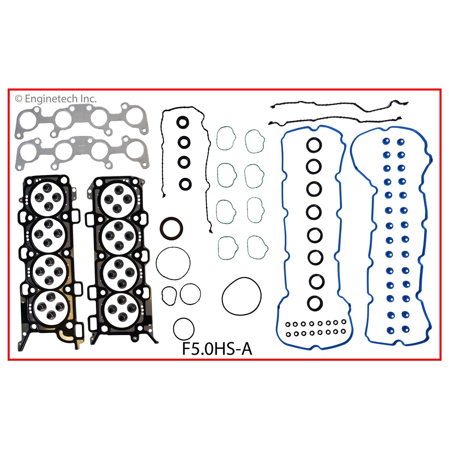 Enginetech RMF302JP Engine ReRing Overhaul Kit for 2011-2014 Ford 5.0L Coyote