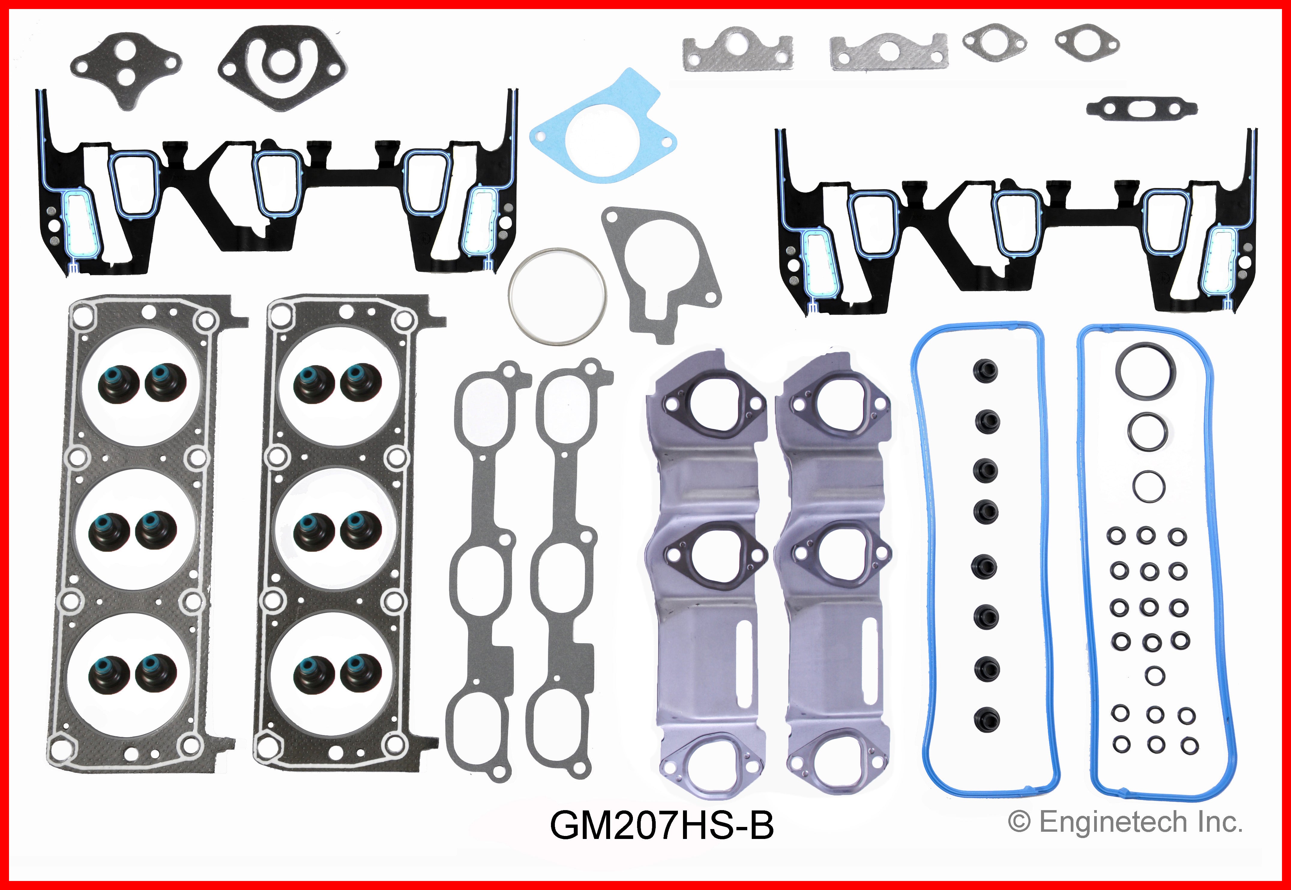 Enginetech RCC207AP Engine Rebuild Kit for 1996-1999 GM 3.4L V6
