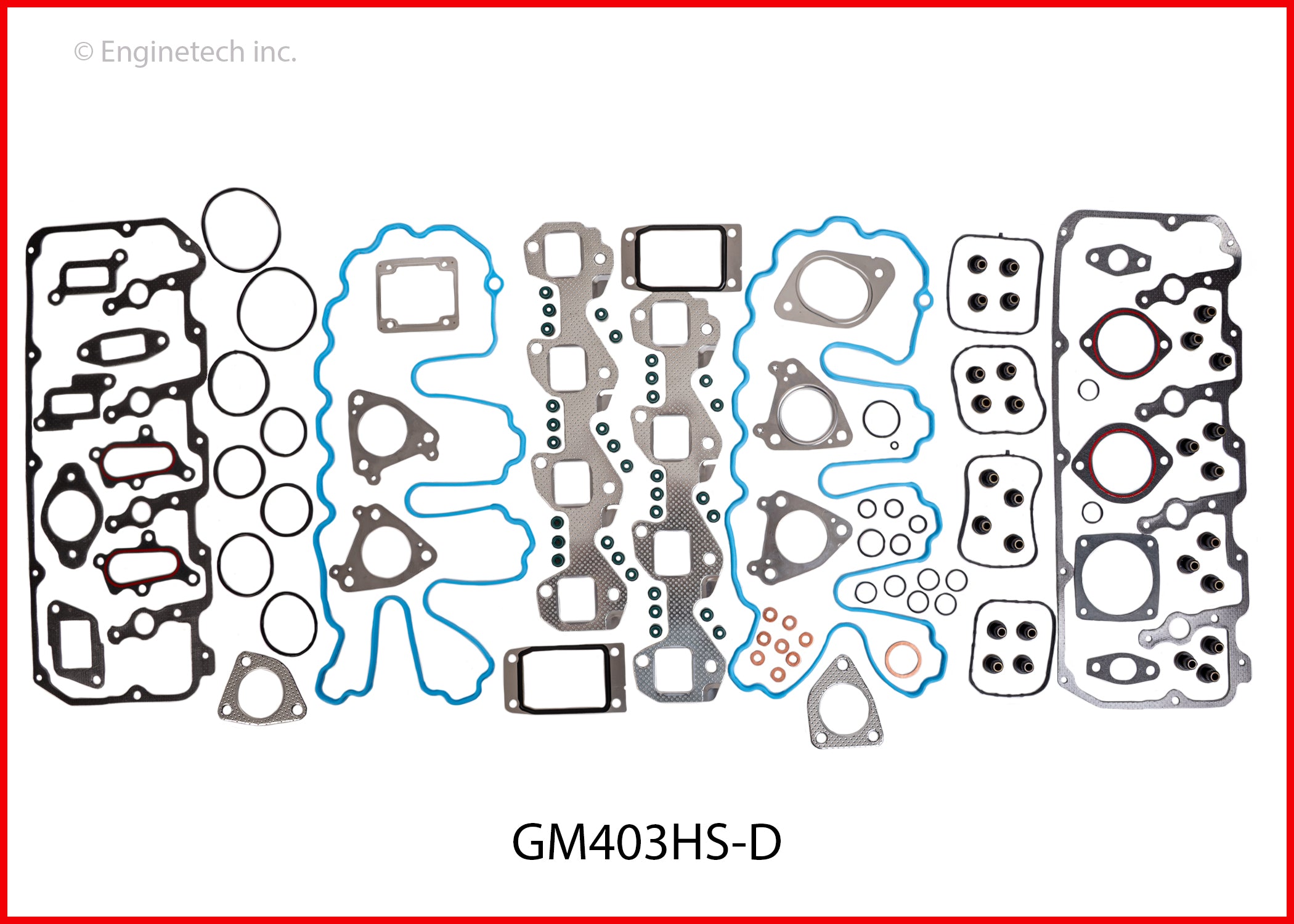 Enginetech RCC403AP Engine Rebuild Kit for 2004-2005 GM Duramax 6.6L VIN 2