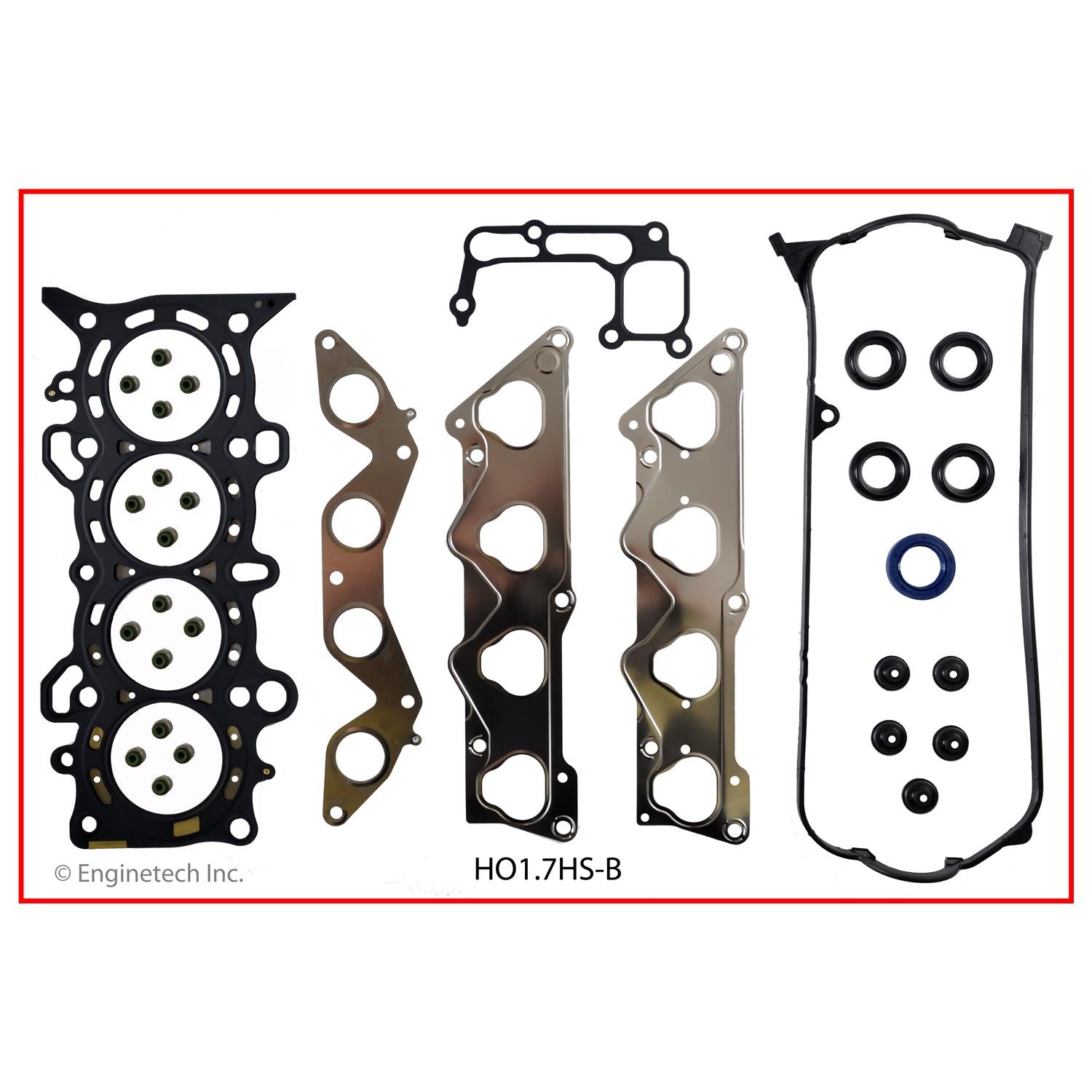 Enginetech RCHO1.7P Engine Rebuild Kitfor 2001-2005 Honda Civic D17A1 1.7L SOHC L4