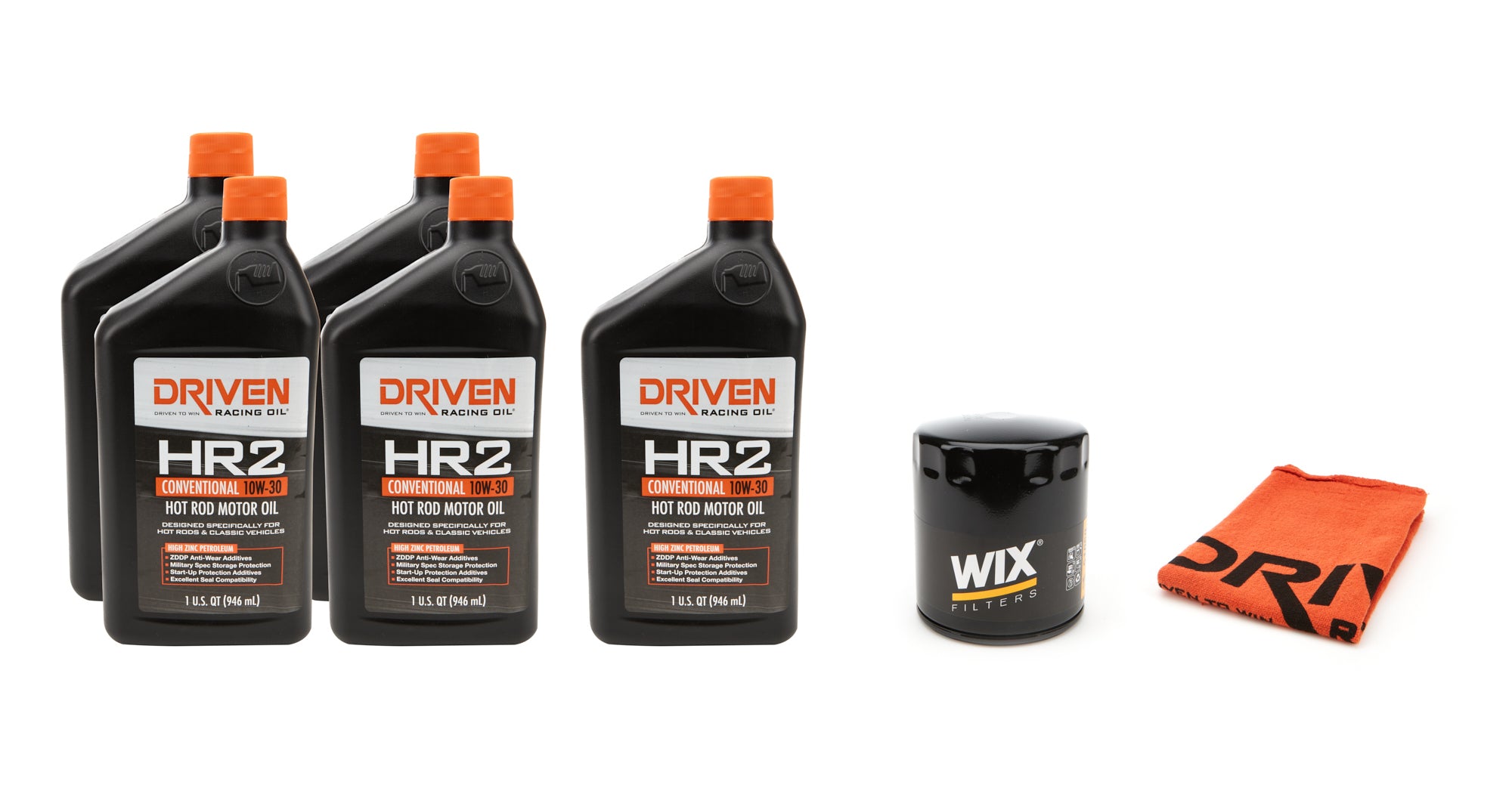 Driven JGP20500K 10W30 Oil Change Kit for 1964-1975 GM SBC V8 265-454 CID
