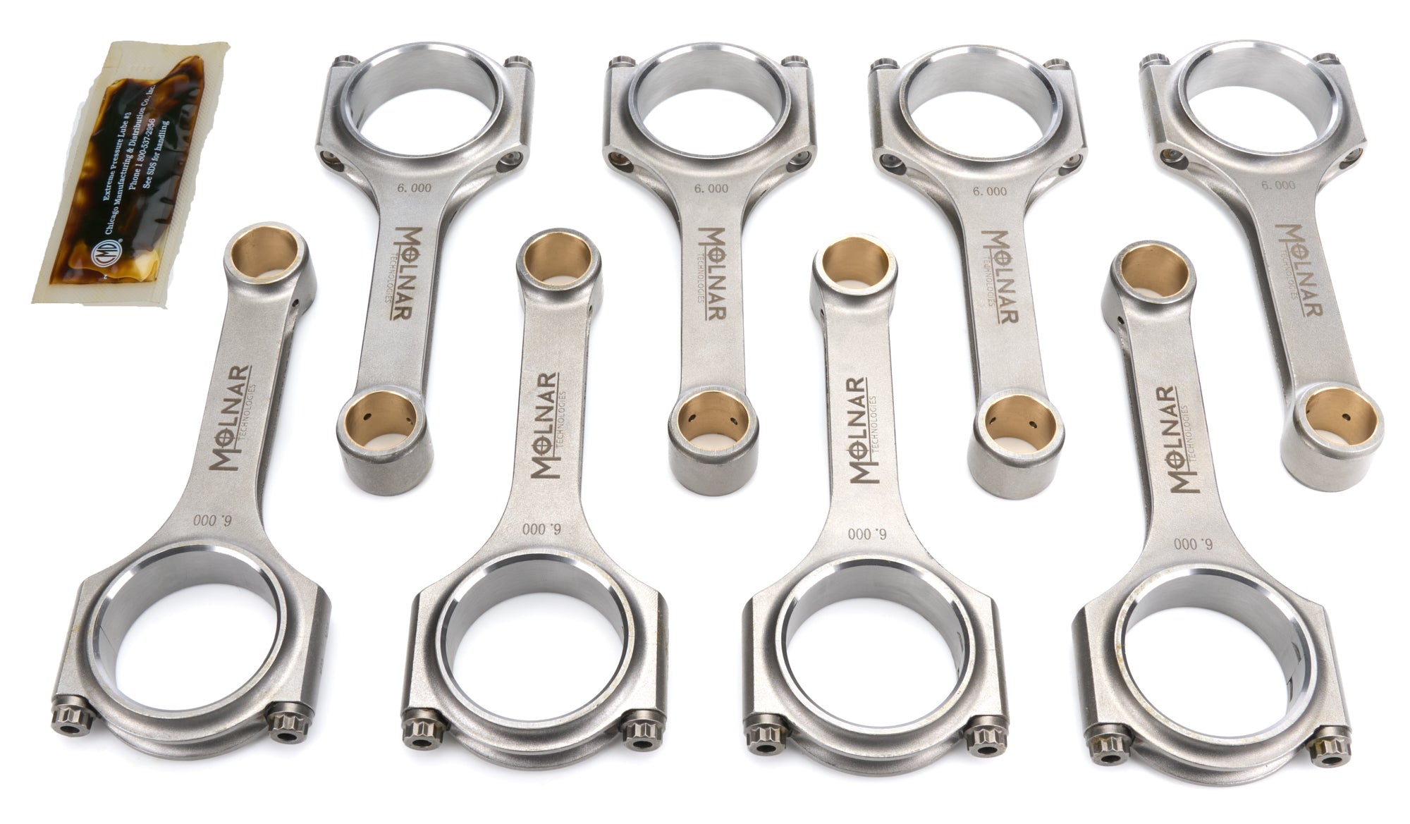 6.000 H-Beam Rod Set SBC Mid-Weight