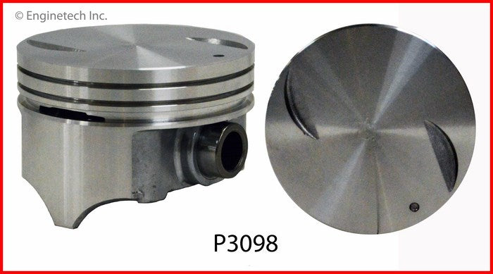 Enginetech P3098(8)STD Falt Top Pistons for Chevrolet BBC 454 7.4L